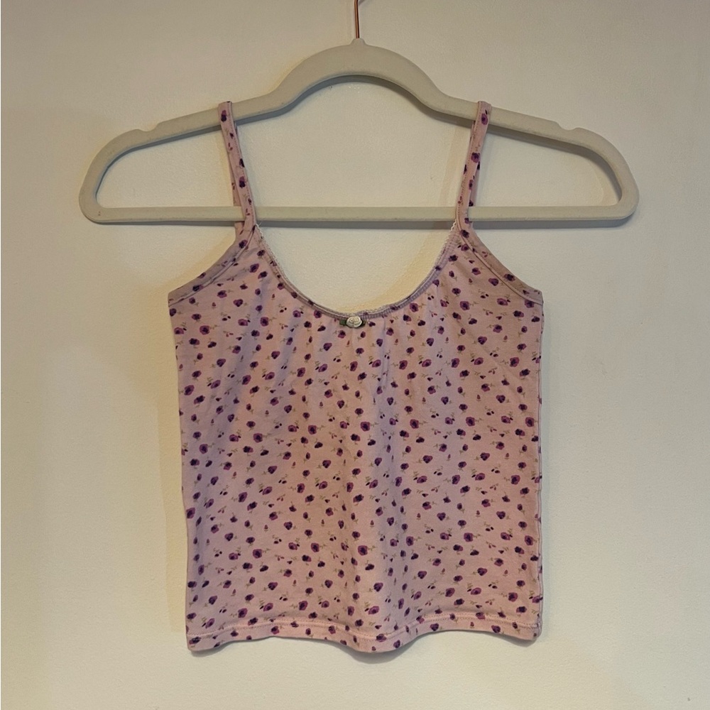Rat Boi Pink/Purple Floral Tank Top